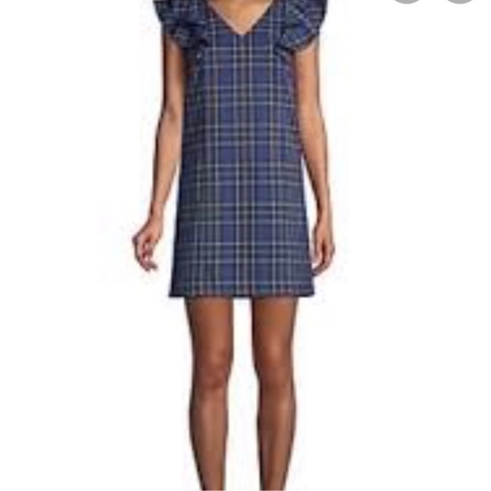 Blue Plaid Draper James Women's Dress NWT